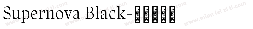 Supernova Black字体转换